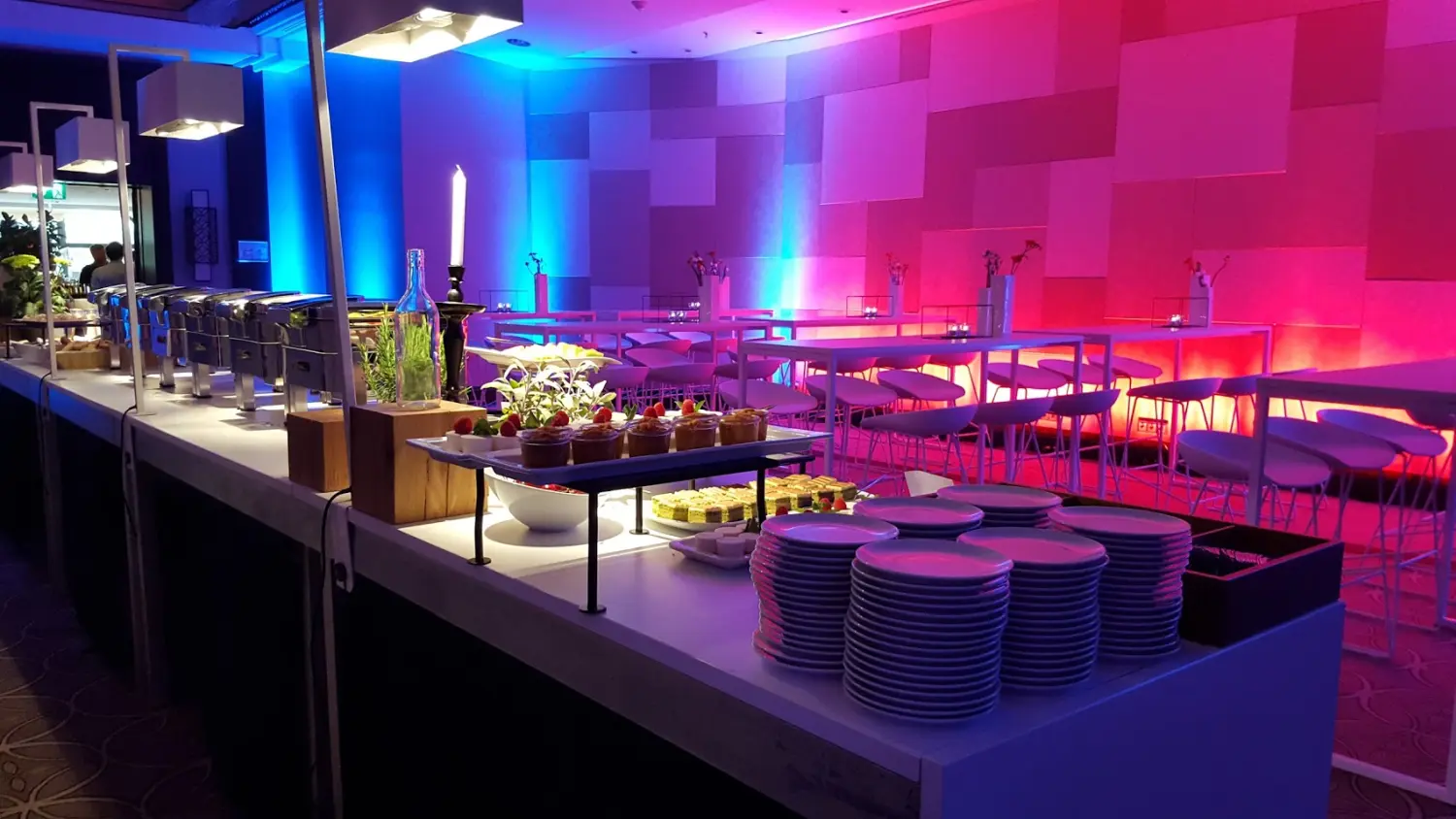 Mallorca, Buffet-Lichttechnik von LumaTrix